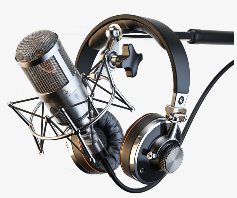 Microphone And Headphones, transparent png #37635