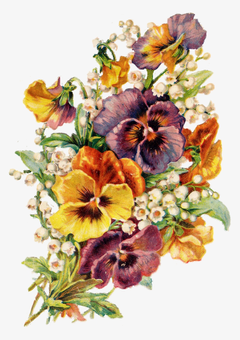 0 7a899 4b1f39e9 Orig Pansies, Beautiful Flowers, Beautiful - Цветы Гуашью На Прозрачном Фоне, transparent png #37852