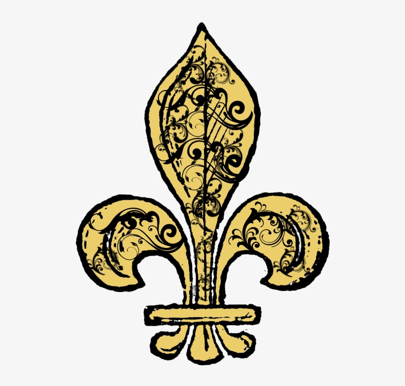 Free Fleur De Lis Digi Stamp Printable - Fleur De Lis Clip Art, transparent png #38107