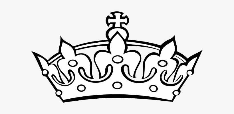 Banner Transparent Princess Crown Black And White Images - Crown Clipart Black And White, transparent png #38109
