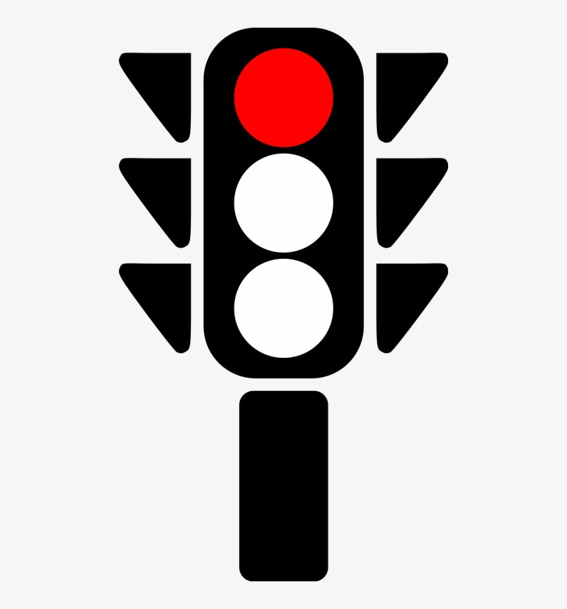 This Graphics Is Traffic Light Red Light About Traffic - Red Traffic Light Icon, transparent png #38115