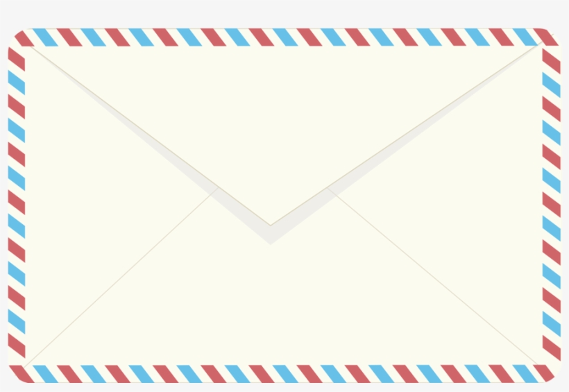 Old Envelope Border Clipart Eiffel Tower Paper Watercolor - Air Mail Envelope Png, transparent png #38184