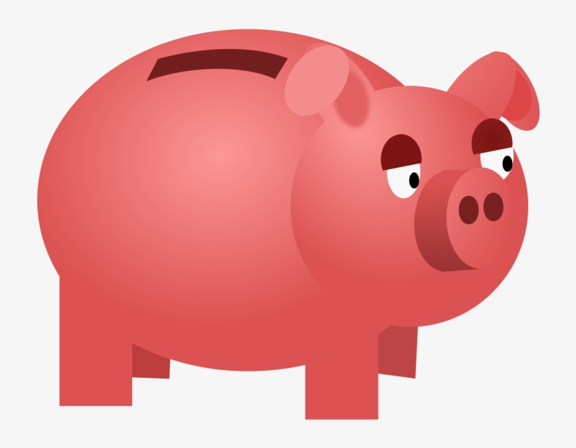 Piggy Bank Coin Money Bag - Piggy Bank Clipart, transparent png #38273