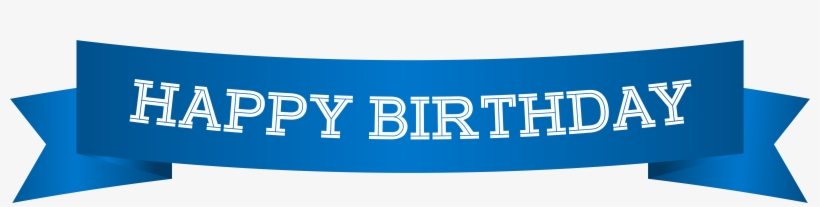 Banner Png Clip Art Image Gallery Is - Happy Birthday Banner Blue, transparent png #38322