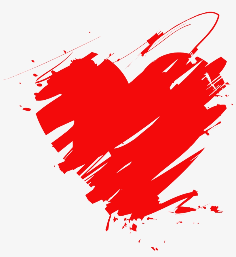 Watercolor Heart Png Transparent - Red Water Colour Png, transparent png #38364