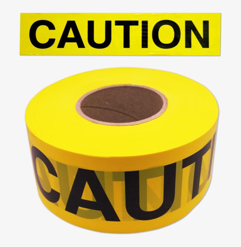 Caution Tape - Empire 3 In. X 1000 Ft. Caution Tape In Yellow, transparent png #38384