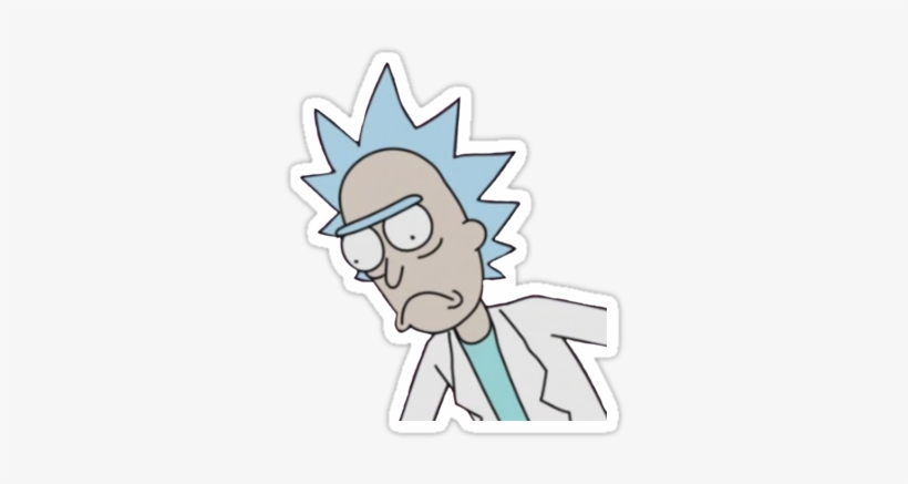 Face Stickers, Funny Stickers, Rick And Morty Stickers, - Rick And Morty Funny Stickers, transparent png #38563