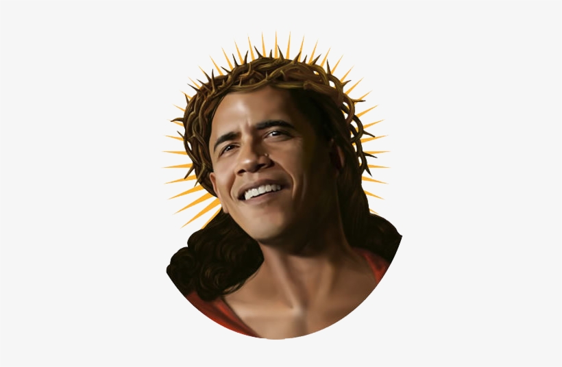 Obama-jesus - Barack Obama, transparent png #38738