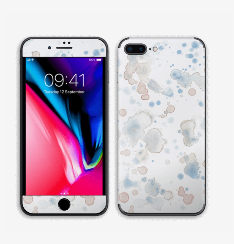 Lovely Watercolor Splash Skin For Your Laptop - Apple Iphone 8 Plus - Space Grey, transparent png #38849
