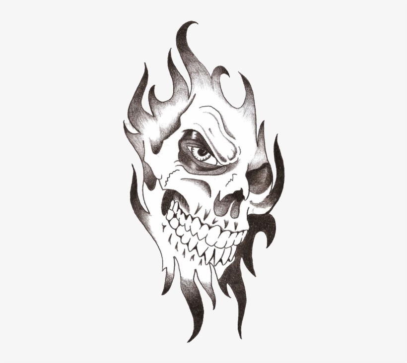 Skull Transparent Images Pluspng - Tattoo Png, transparent png #38952