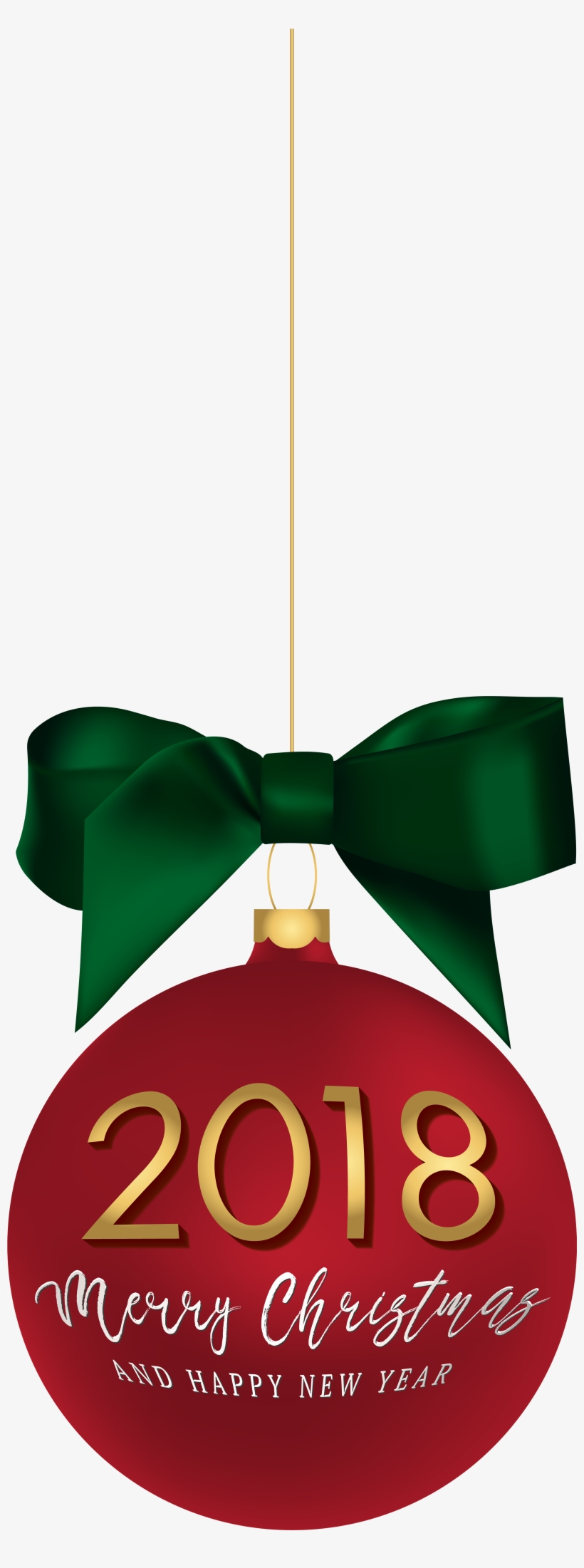 2018 Happy New Year Ball Png Clip Art Image - .net, transparent png #39145