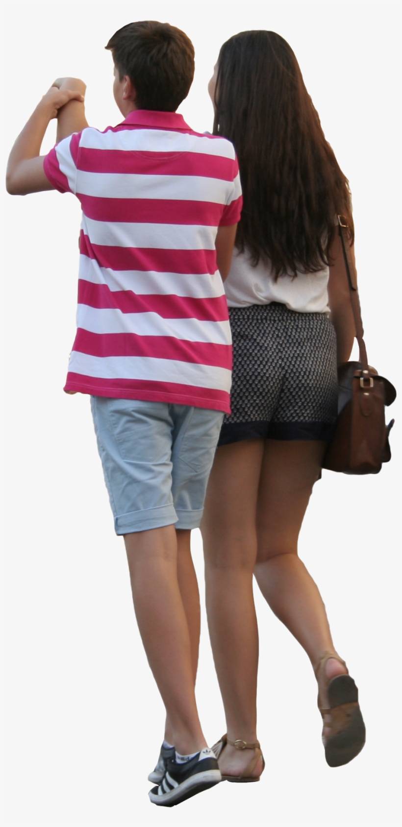 Person Walking Side View Png - Couple From The Back Png, transparent png #39213