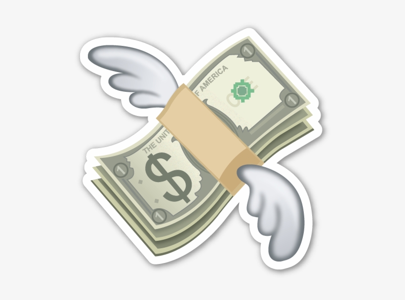 Money Flying Png - Cash Emoji, transparent png #39301
