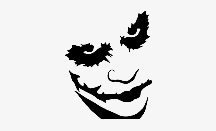Batman Joker Png Pic - Joker Black And White Png, transparent png #39344