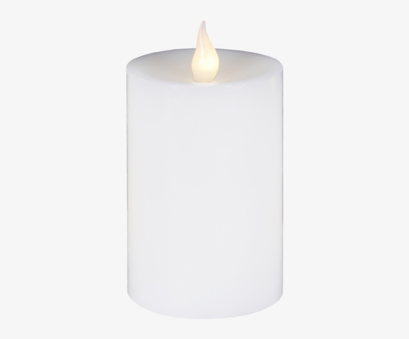 Led Pillar Candle Flame - Candle, transparent png #39486