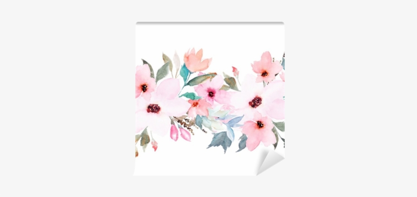 Watercolor Floral Template For Wedding Cards, Invitations, - Watercolor Floral Template, transparent png #39571