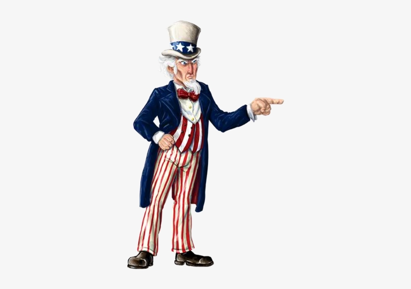 Uncle Sam - Uncle Sam Cartoon Png, transparent png #39632