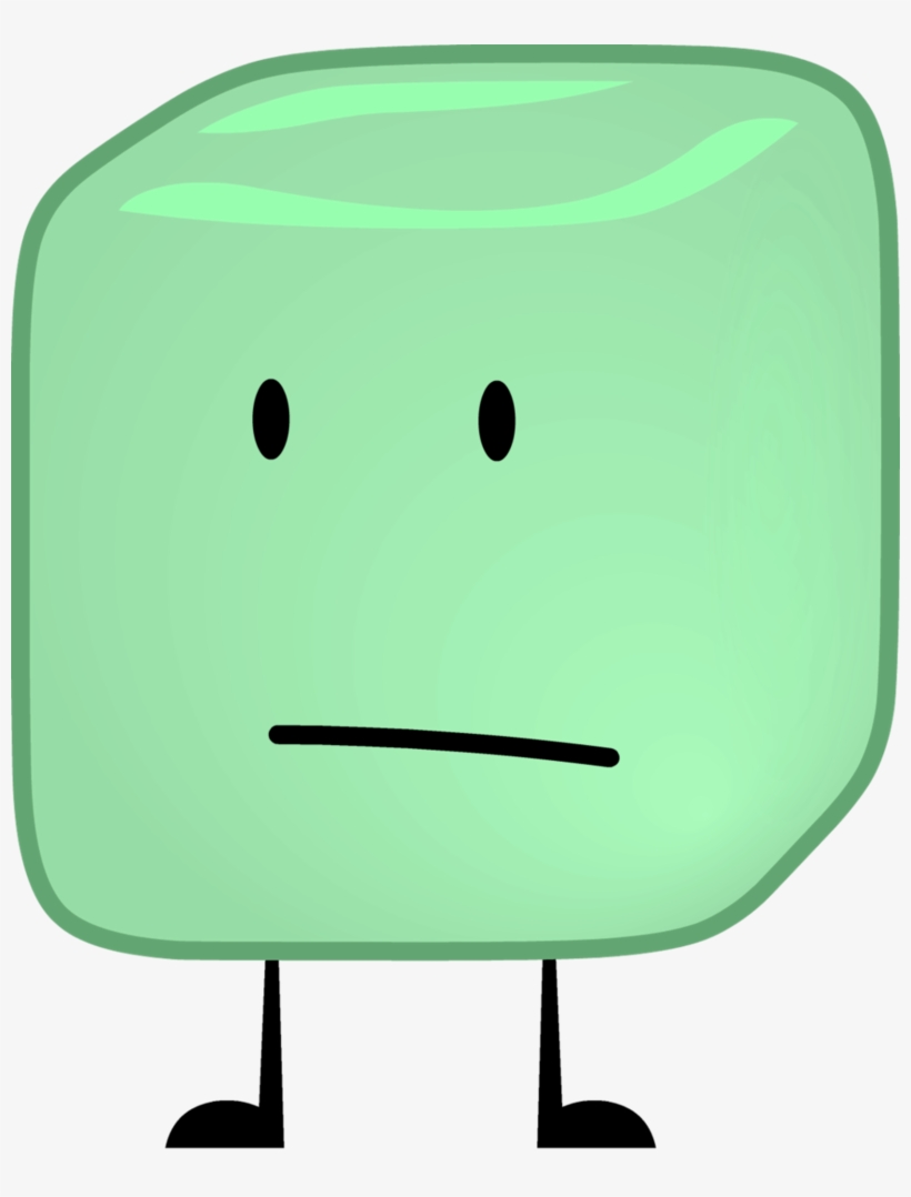 Vector Black And White Stock Acid Recommended Character - Ice Cube Bfdi, transparent png #300100