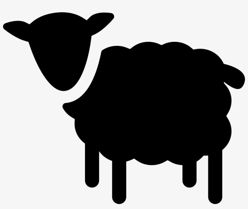 Sheep Silhouette Png, transparent png #300176