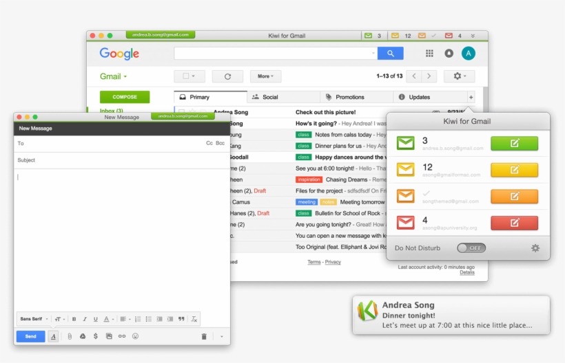 Bringing Gmail Out Of The Web Browser And Onto The - Operating System, transparent png #300203