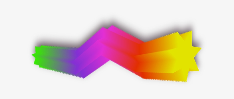 Rainbow, Star, Trace, Comet, Meteor, Color, Many - Arco Iris De Estrelas Png, transparent png #300290