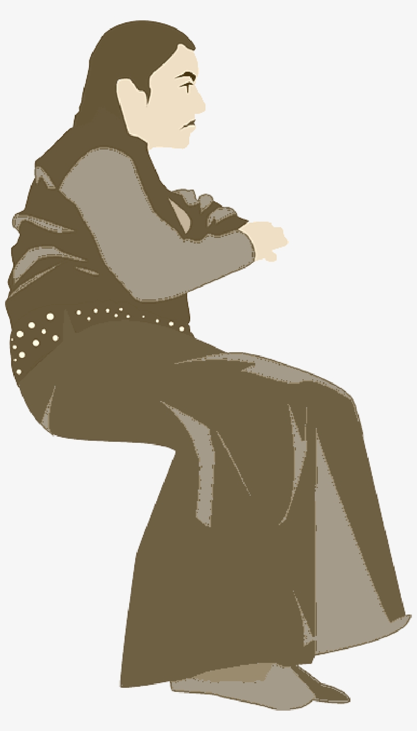 Silhouette, Woman, Girl, Sit, Sitting - Clip Art, transparent png #300357