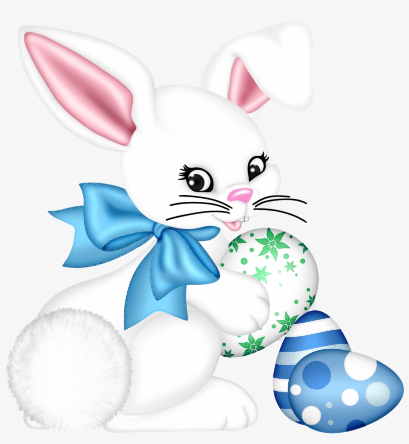 Transparent Easter Bunny And Egg Png Clipart Picture - Easter Bunny, transparent png #300472