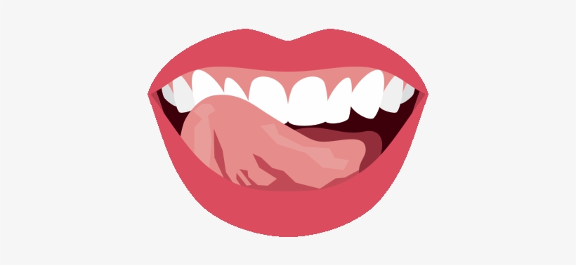 Licking Tongue Png Banner - Mouth With Tongue Sticking Out Png, transparent png #300531