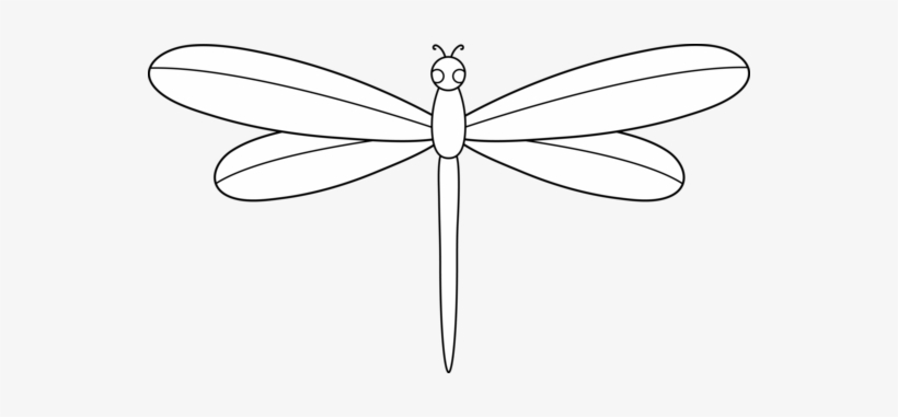 dragonfly clip art black and white