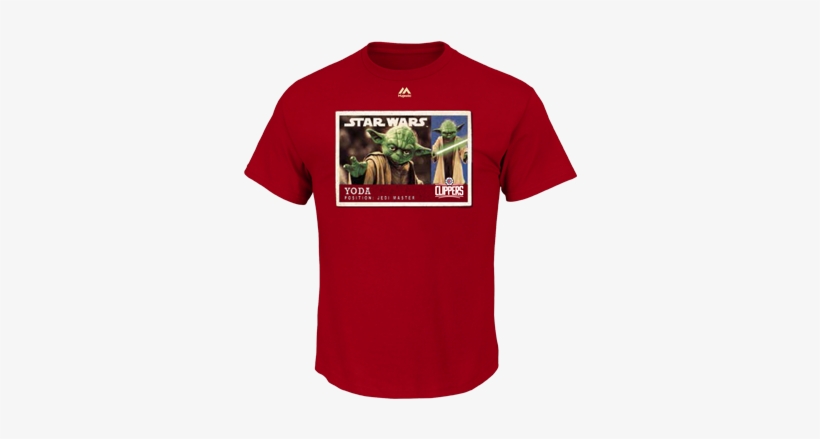 La Clippers Star Wars Yoda Card T-shirt - Maroon Texas A&m Aggies, transparent png #301007