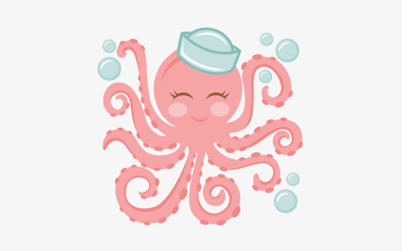 Cute Octopus Png Free Download - Miss Kate Cuttables Octopus, transparent png #301070