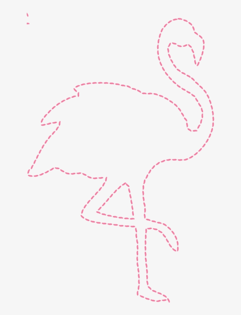Flamingo 674 × 1 013 Pixels - Large Flamingo Outline, transparent png #301172