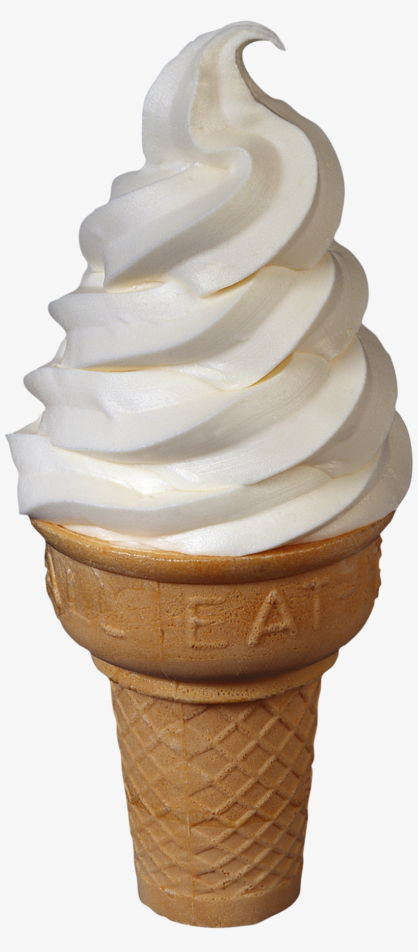 soft serve ice cream white background