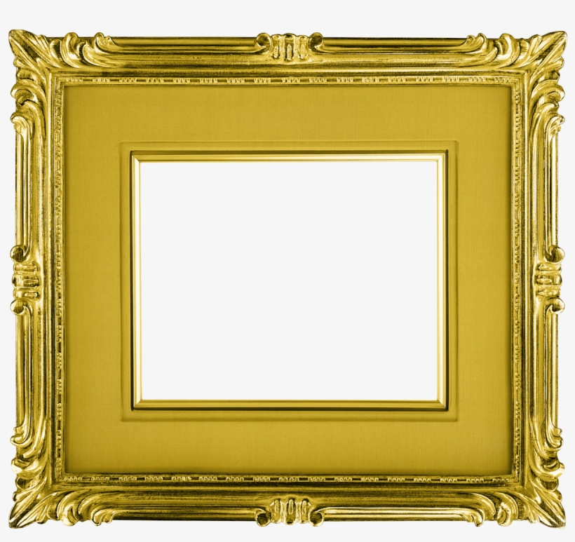 Gold Frame Landscape - Transparent Gold Picture Frame, transparent png #301438