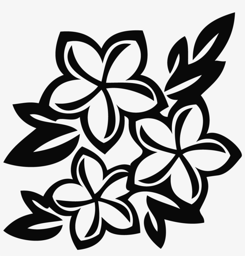 Drawing Flower Sampaguita - Flower Black And White Png, transparent png #301550