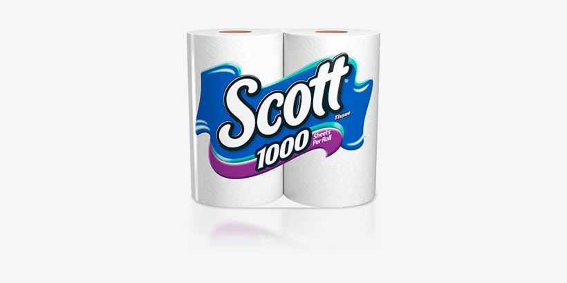 Scott 1000 Scott 1000 Sheet Count Toilet Paper - Scott Regular Roll 1 Ply White-9pk, transparent png #301644