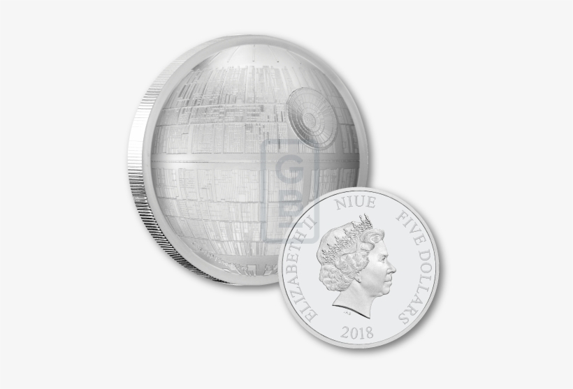 Silver Numis Star Wars-death Star Ultra High Relief - 2017 Nzm 1 Oz Pure Silver Bu Star Wars Darth Vader, transparent png #301758