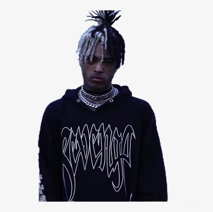 Xxxtentacion Sticker - Xxxtentacion Wearing Revenge Hoodie, transparent png #301861