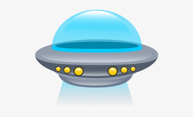 Spaceship 2d Opengameartorg - Transparent Flying Saucer Png, transparent png #302036