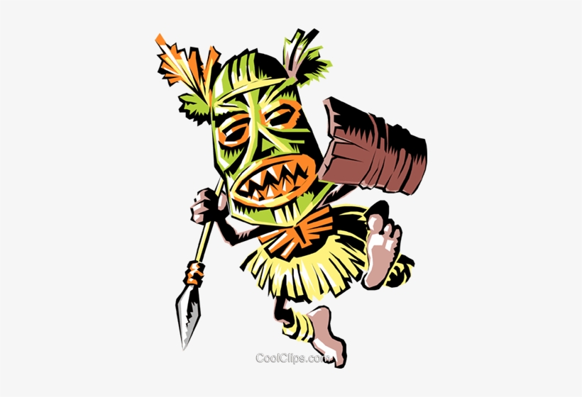 Cartoon Tribal Warrior - Tribal Warrior, transparent png #302084