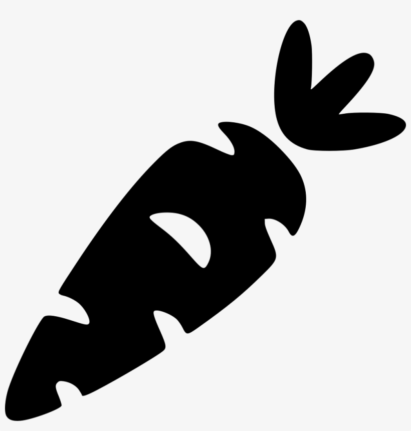 Carrot Comments - Silhouette Carrot Clipart, transparent png #302241