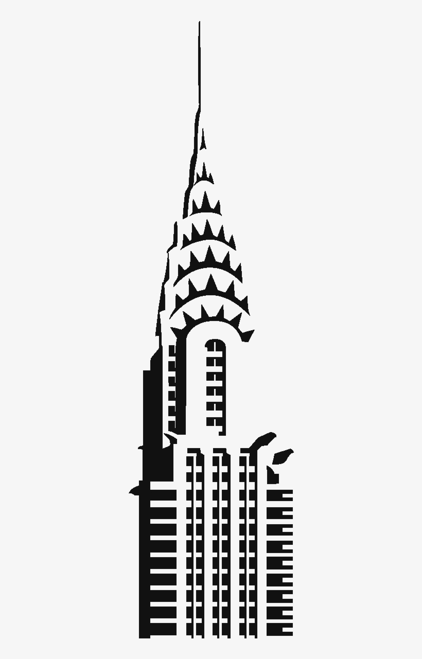 Chrysler Building Drawing - Chrysler Building Clip Art, transparent png #302538