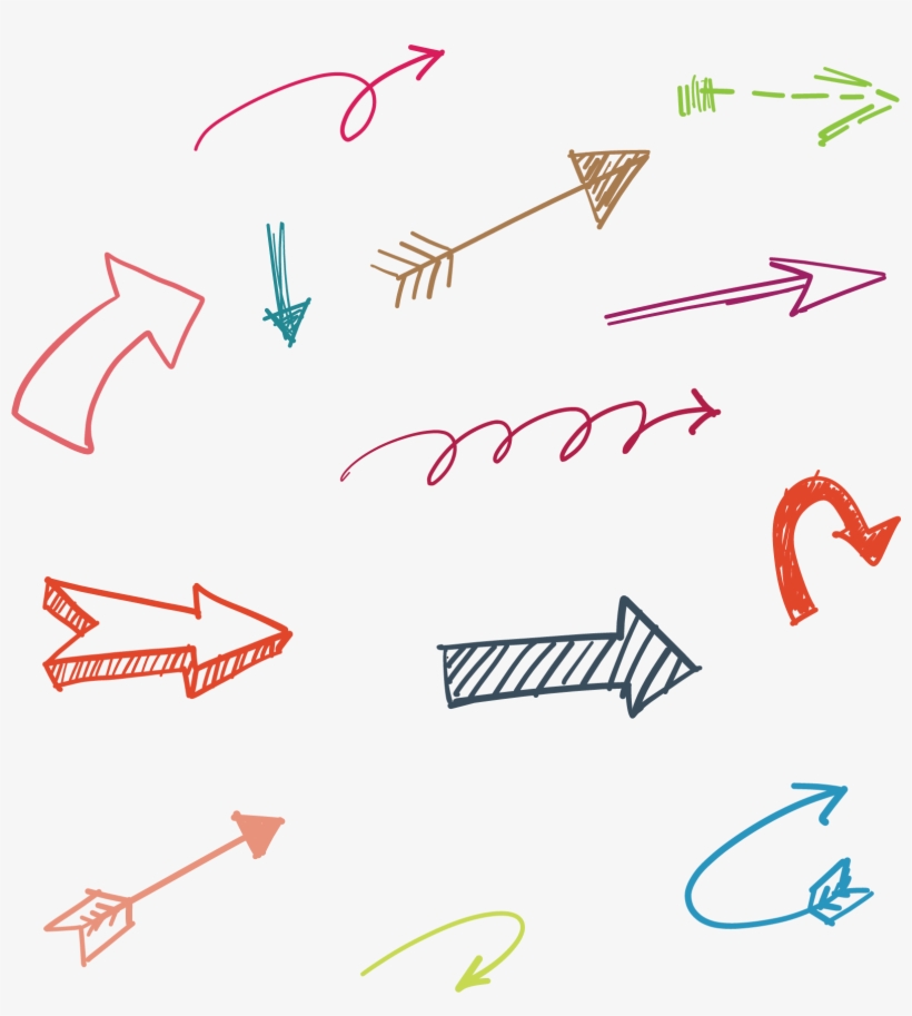 Vector Hand Drawn Arrow 1593*1697 Transprent Png Free - Setas Vetores, transparent png #302624