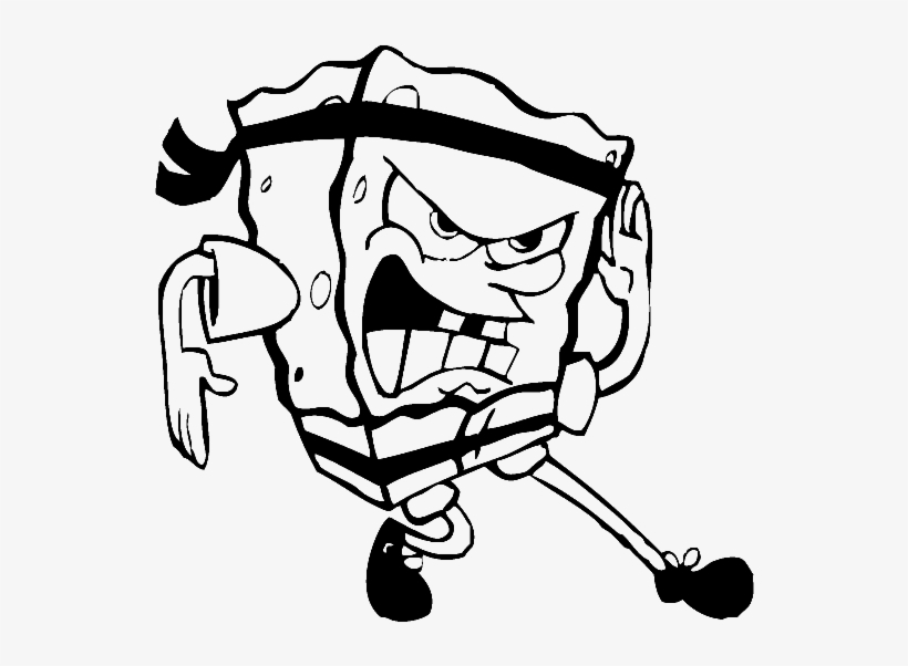 Free Peacock Feather Png Transparent Images, Download - Spongebob Karate Coloring Sheet, transparent png #302726