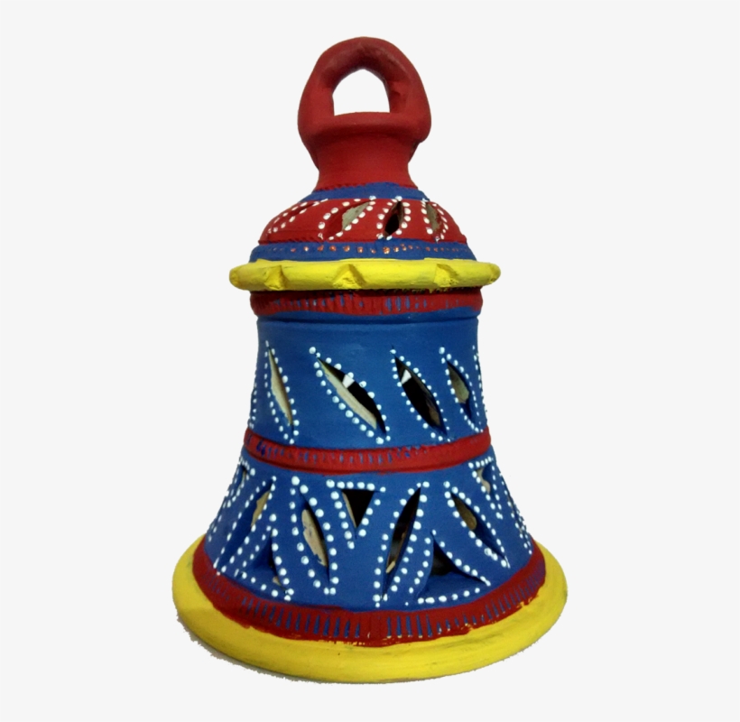 Designer Earthen Medium Bell Lantern, Handmade - Lantern, transparent png #302783