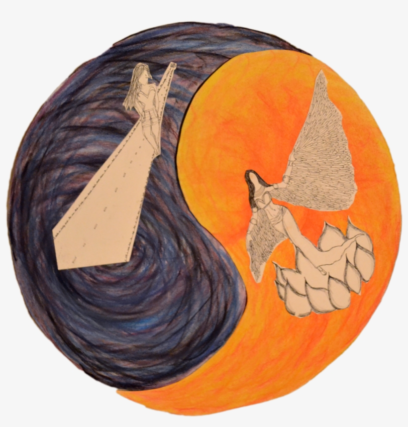 Past Art Yin Yang Graphic Library Download - Carving, transparent png #303041