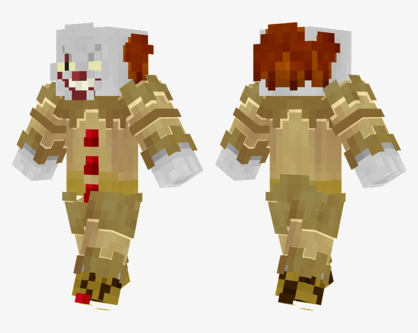 Pennywise - Clown Minecraft Skin, transparent png #303185