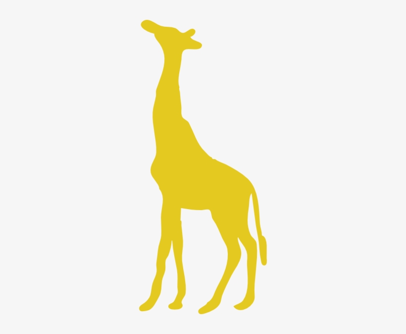 Small - Giraffe Silhouette Side, transparent png #303378