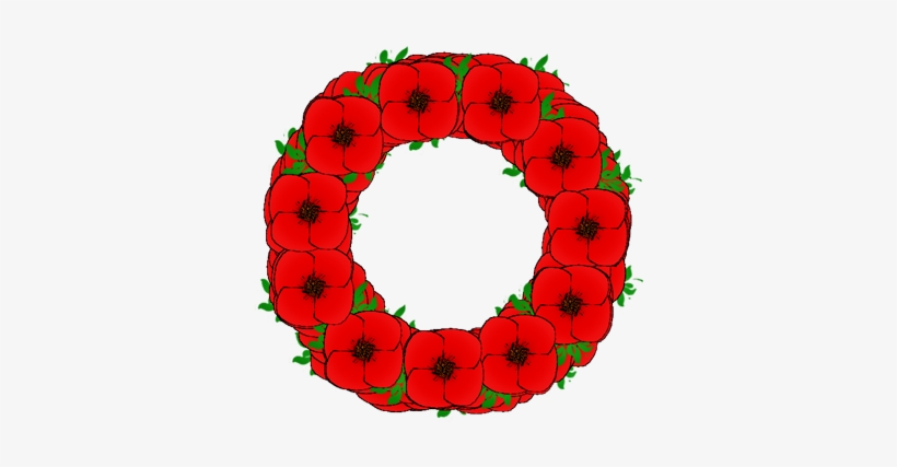 Poppy Wreath With Leaves - Wreath, transparent png #303399