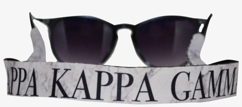 Kappa Kappa Gamma Sunglass Strap Marble Theme - Sunglasses, transparent png #303438